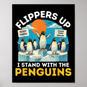 Affiche Pingouin Flippers En Haut Je Me Trouve Avec Le Pin