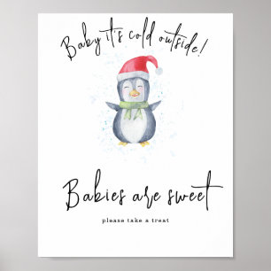 Affiche Pingouin - Les bébés sont doux