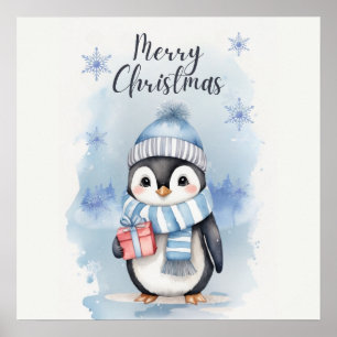 Affiche "Pingouin mignon 2"