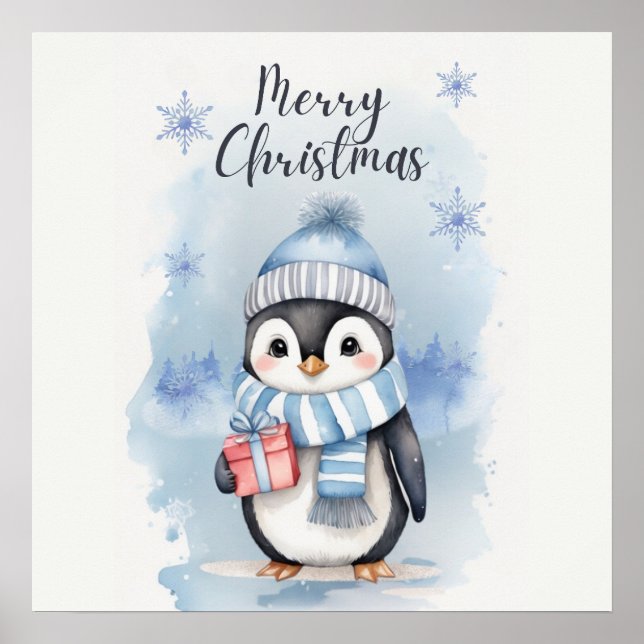 Affiche "Pingouin mignon 2" (Devant)