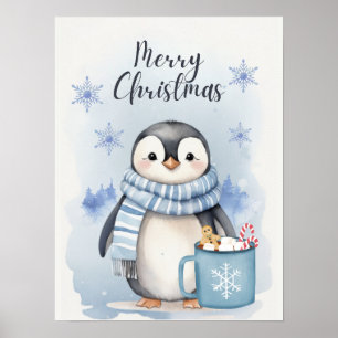 Affiche Pingouin mignon 3