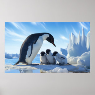 Affiche Pingouins mignons