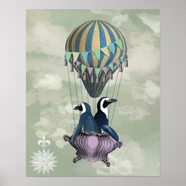 Affiche Pingouins volants (Devant)