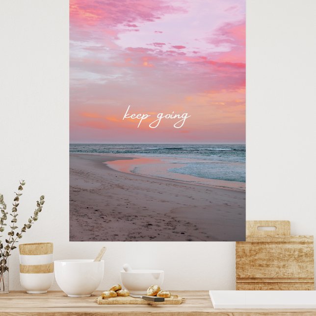 Affiche Pink Blue One Photo Nature Continuer (Cuisine)