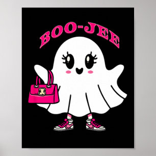 Affiche Pink Boo-jee Drôle Fantôme Halloween