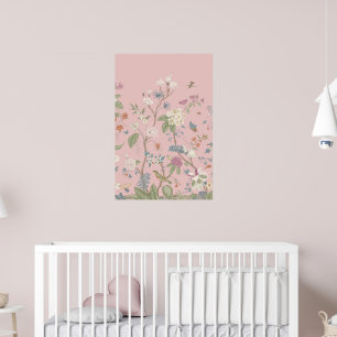 Affiche Pink Chinoiserie Art Imprimer No 1 24 par 36