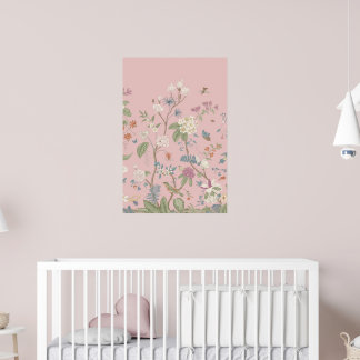 Affiche Pink Chinoiserie Art Imprimer No 1 | 24 par 36