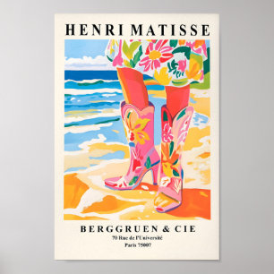 Affiche Pink Coastal Cowgirl Print, Dopamine Decor, Boho A