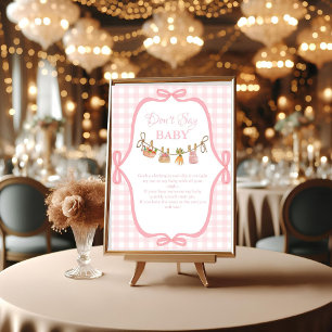 Affiche Pink cultivé localement ne dit pas signe de baby s