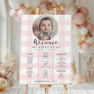 Affiche Pink En vichy Premier anniversaire jalon Calendrie