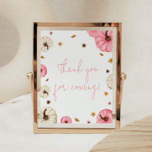 Affiche Pink Fall Petit Merci Citrouille pour venir