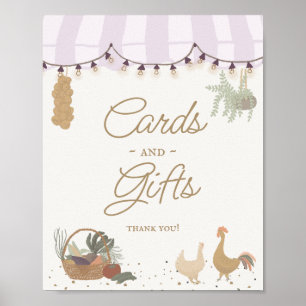Affiche Pink Farmers Market Farm Cartes et cadeaux frais