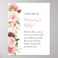 Pink Floral Winter Quelle taille fait le ventre de