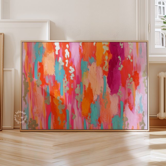 Affiche Pink Gold bstract Preppy Dorm Decor (Pink Gold bstract Preppy Dorm Decor)