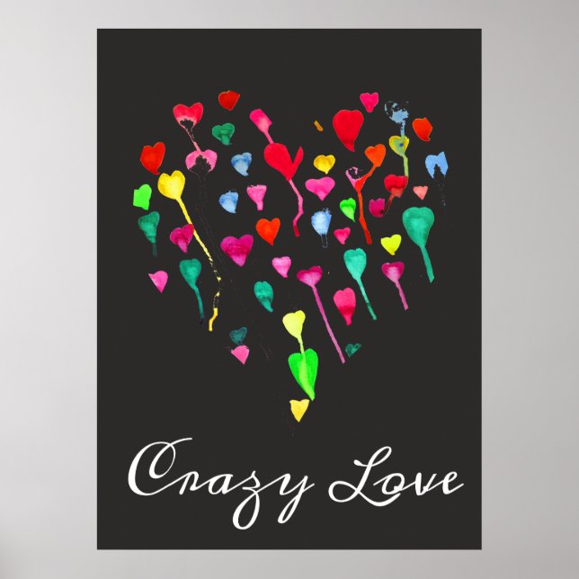 Affiche Pink lipstick baiser pop art rose et noir (Devant)