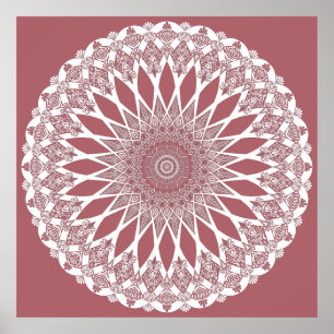 Affiche Pink Madder Tristyns Mandala