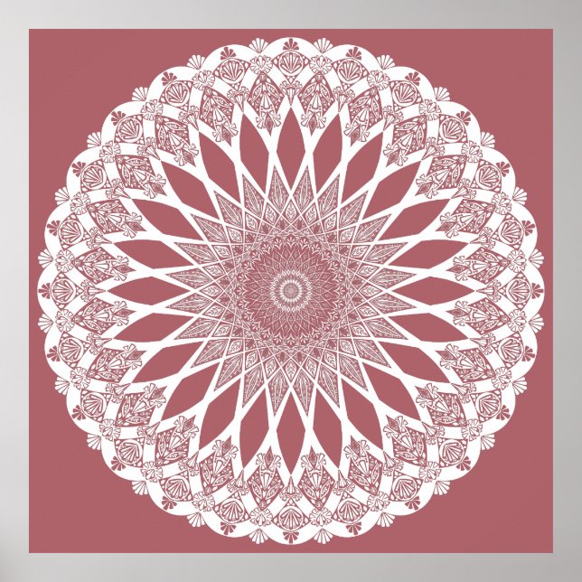 Affiche Pink Madder Tristyns Mandala (Devant)