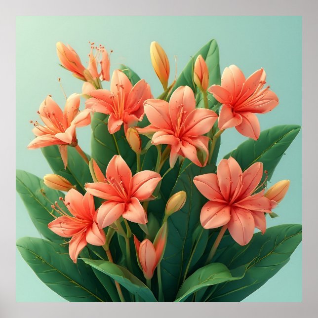 Affiche Pink Orchid Flower Arrangement (Devant)