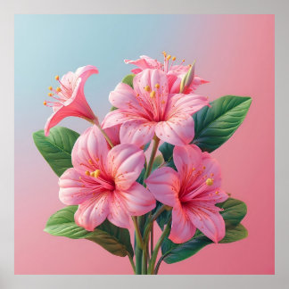 Affiche Pink Orchid Flower Arrangement