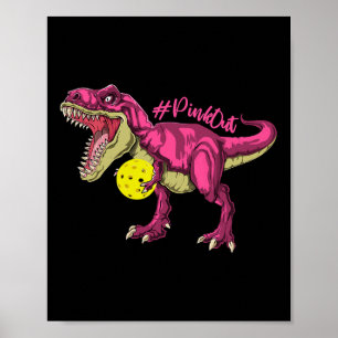 Affiche Pink Out T Rex Et Picklebyll Byll Cancer Du Sein A