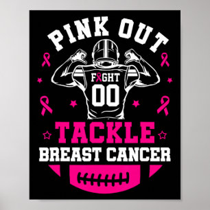 Affiche Pink Out Tacker Sensibilisation au cancer du sein 