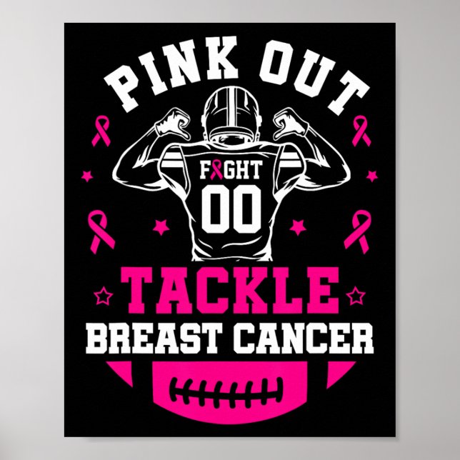Affiche Pink Out Tacker Sensibilisation au cancer du sein  (Devant)