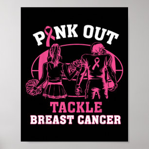 Affiche Pink Out Tacker Sensibilisation au cancer du sein 