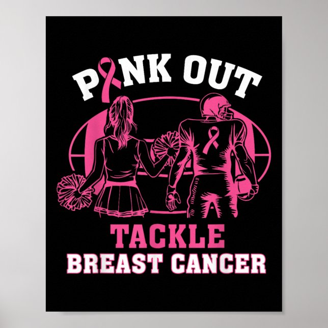Affiche Pink Out Tacker Sensibilisation au cancer du sein  (Devant)