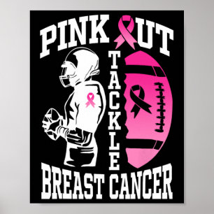 Affiche Pink Out Tacker Sensibilisation au cancer du sein 