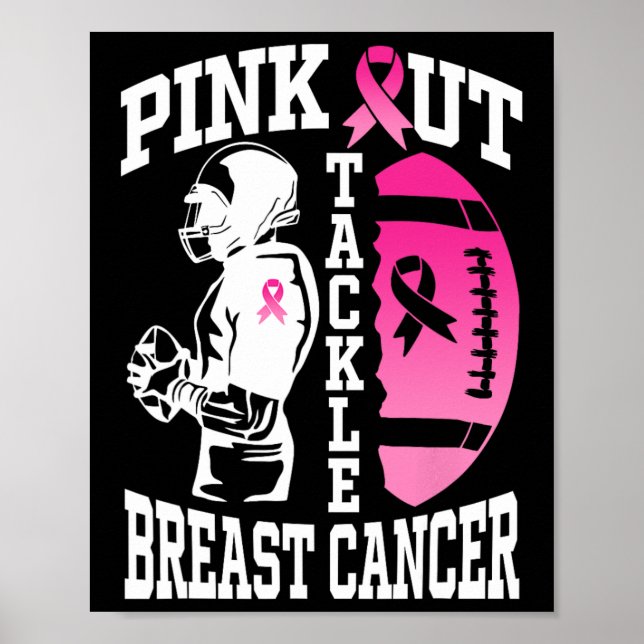 Affiche Pink Out Tacker Sensibilisation au cancer du sein  (Devant)