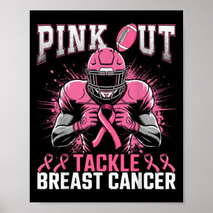 Affiche Pink Out Tacker Sensibilisation au cancer du sein