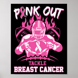 Affiche Pink Out Tacker Sensibilisation au cancer du sein