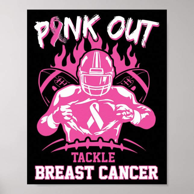 Affiche Pink Out Tacker Sensibilisation au cancer du sein  (Devant)