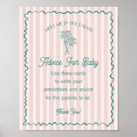 Pink Palm Springs Pastel Beach Conseil pour bébé
