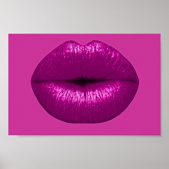 AFFICHE PINK PERFECTION LIPSTICK MAKEUP BEAUTY MODE SAL (Devant)