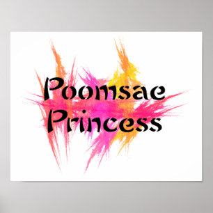 Affiche Pink Poomsae Princess
