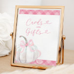 Affiche Pink Preppy Citrouille Girl Cartes et cadeaux d'an<br><div class="desc">Pink Preppy Citrouille Girl Cartes et cadeaux d'anniversaire</div>