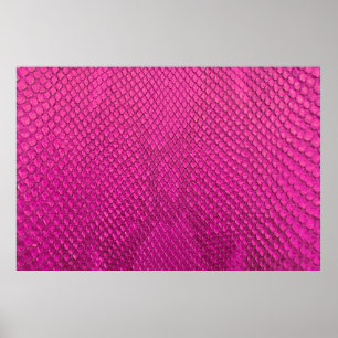 Affiche Pink python peau de serpent texture
