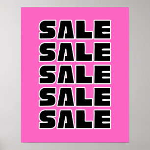 Affiche Pink Sale Sign, Boutique, Boutique