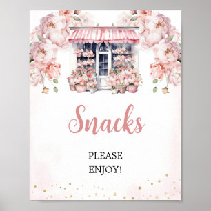 Affiche Pink She's off the Market Fête des mariées Snacks