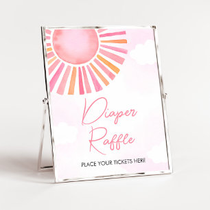 Affiche Pink Un Petit Rayon De Chaleur De Soleil Raffle