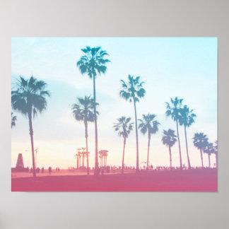 Affiche Pink Venice Beach