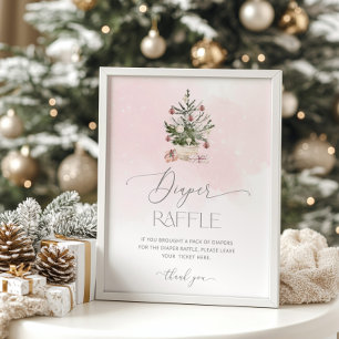 Affiche Pink Winter Baby il fait froid à l'extérieur de la