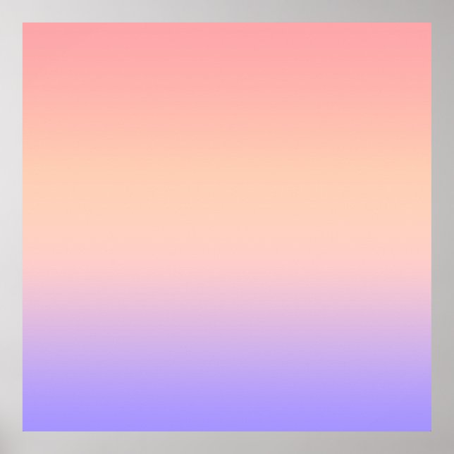 Affiche Pink yellow and purple gradient (Devant)