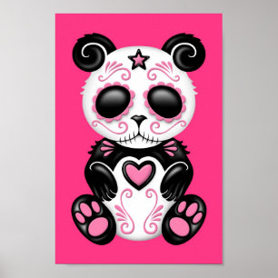 Affiche Pink Zombie Sugar Panda