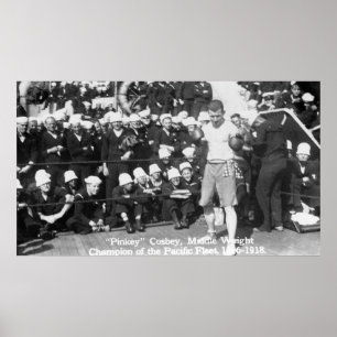 Affiche Pinkey Cosbey Se préparer pour un match de boxe