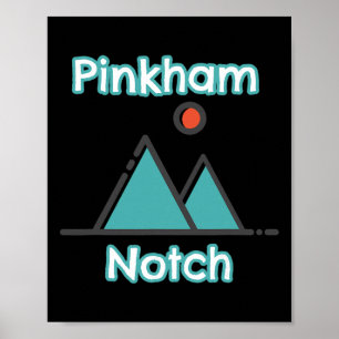 Affiche Pinkham Notch New Hampshire Rustique Montagnes Bla