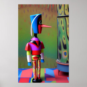 Affiche Pinocchio sur le plateau de jeu de Future Mischief