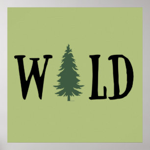 Affiche Pins dans la forêt