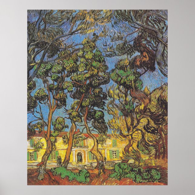 Affiche Pins de Van Gogh - Art classique de jardin (Devant)